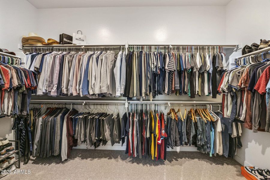 Primary Suite Walk-in Closet