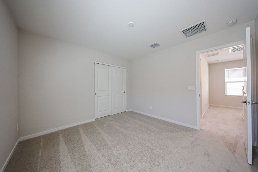 A room with white doors. A room with white doors.