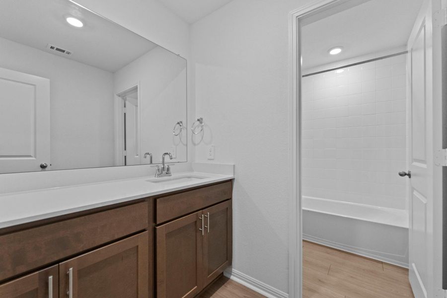 Furnished interior view inside a new home in Palomino, Manor (Image 12).