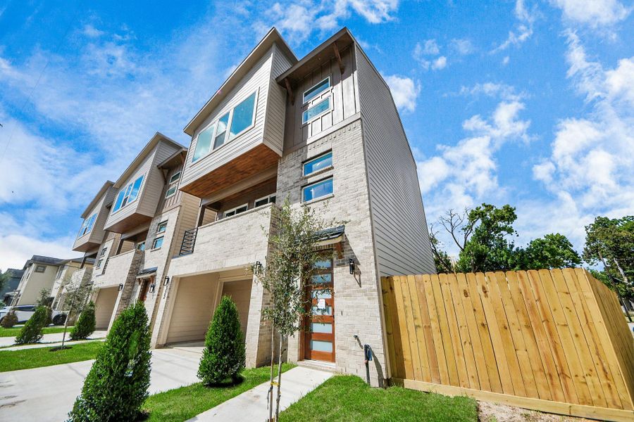 Front exterior of a new home in , Houston, TX, highlighting curb appeal (Image 2). Front exterior of a new home in , Houston, TX, highlighting curb appeal (Image 2).