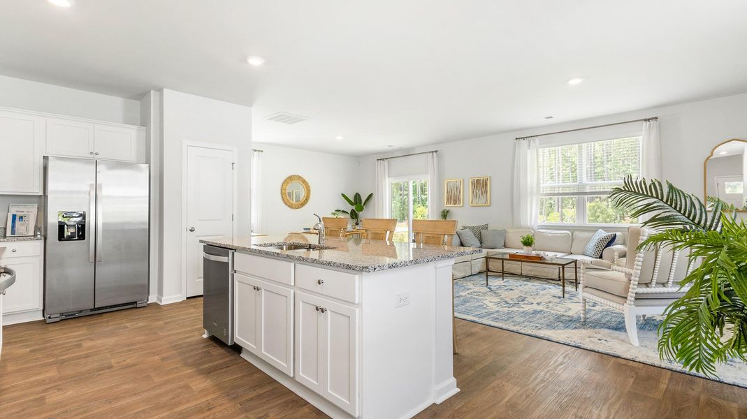 Furnished interior view inside a new home in Hillcrest, Ravenel (Image 12). Furnished interior view inside a new home in Hillcrest, Ravenel (Image 12).