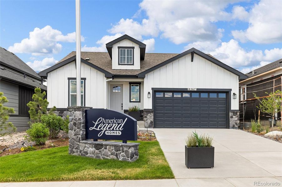 Front exterior of a new home in Sterling Ranch 50s, Colorado Springs, CO, highlighting curb appeal (Image 22). Front exterior of a new home in Sterling Ranch 50s, Colorado Springs, CO, highlighting curb appeal (Image 22).