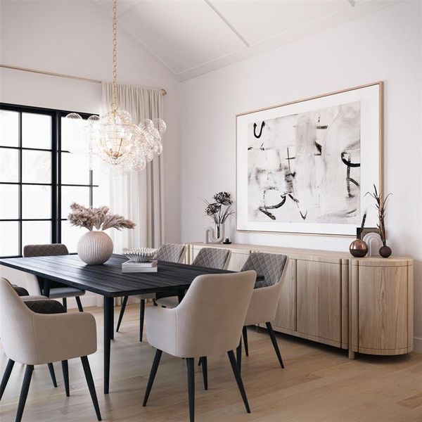 Furnished interior view inside a new home in , Dallas (Image 12).