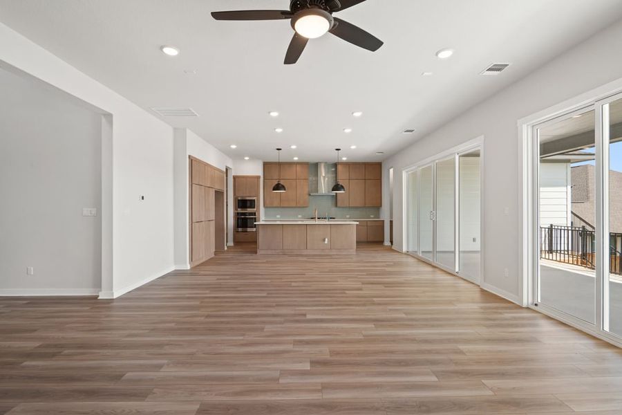 Spacious, unfurnished interior of a new home in Capitol Collection at Lariat, Liberty Hill (Image 28).
