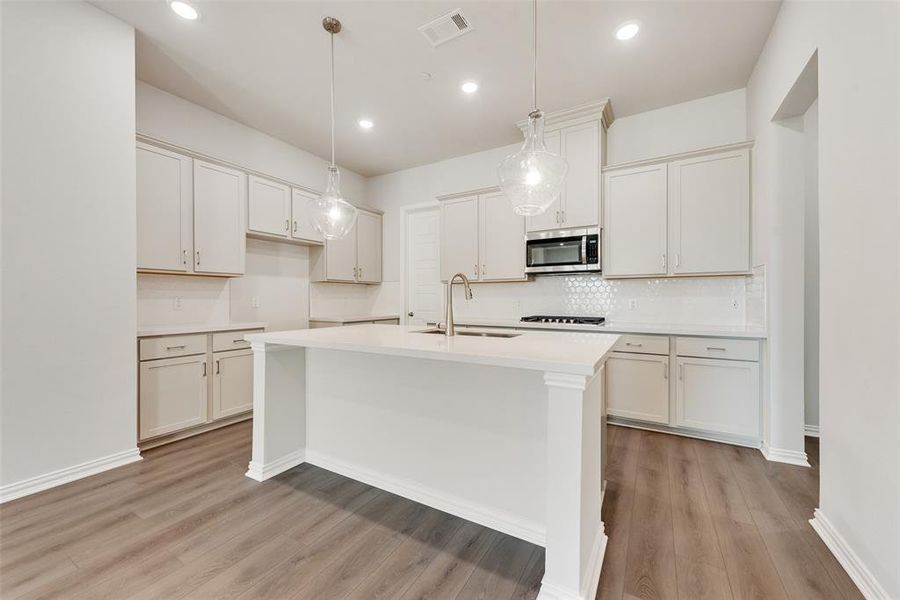 Furnished interior view inside a new home in Wade Settlement Townhomes, Frisco (Image 9).