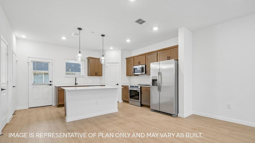 Furnished interior view inside a new home in Avery Centre, Round Rock (Image 9).