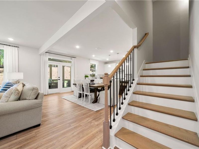 Furnished interior view inside a new home in Riverwood, Dallas (Image 8).