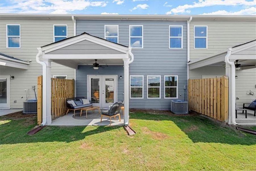 Exterior details and patio area of a home in , Dacula (Image 32).