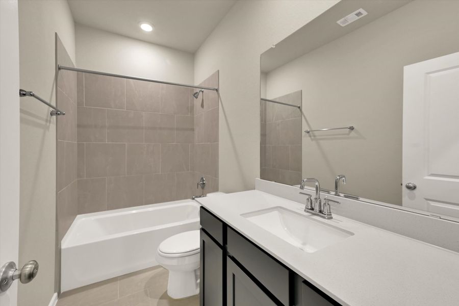 Furnished interior view inside a new home in Sunterra 50s, Katy (Image 18). Furnished interior view inside a new home in Sunterra 50s, Katy (Image 18).