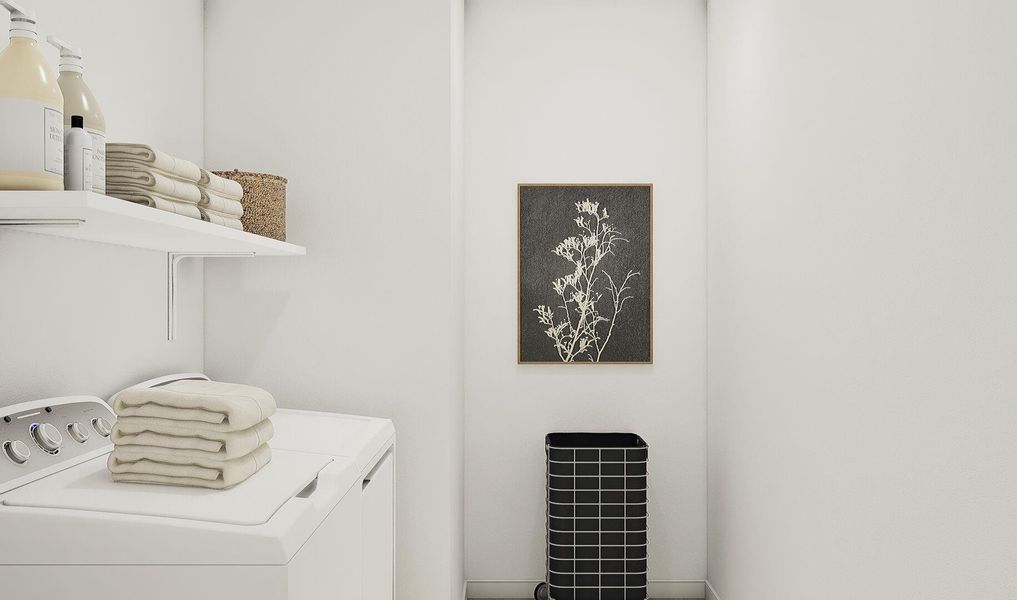 Laundry room (*Artist rendering used for illustration purposes only.)