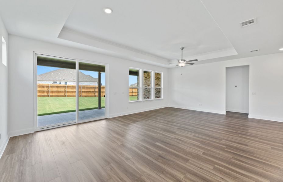 Gathering Room with Sliding Glass Doors at Café