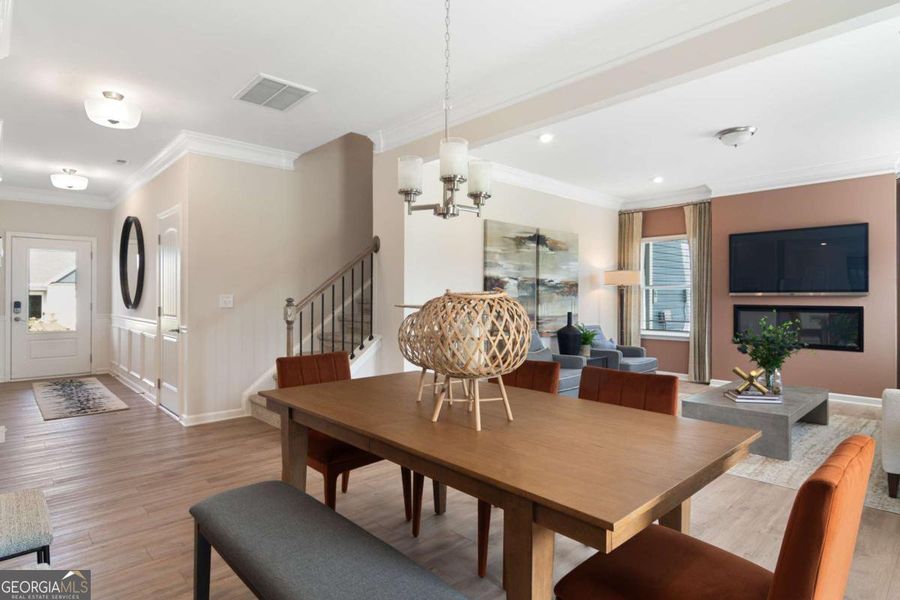 Furnished interior view inside a new home in Bryson Farms, Byron (Image 6). Furnished interior view inside a new home in Bryson Farms, Byron (Image 6).