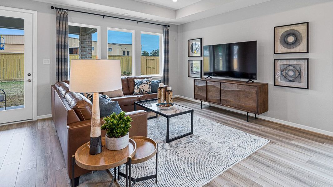 Furnished interior view inside a new home in Raburn Reserve 50s, Tomball (Image 5).