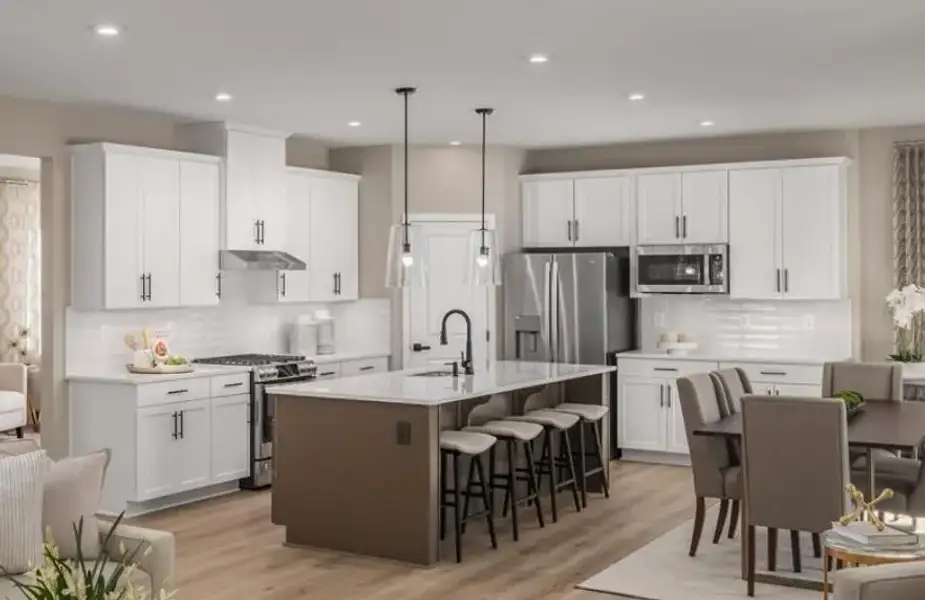 Furnished interior view inside a new home in , Commerce (Image 17).