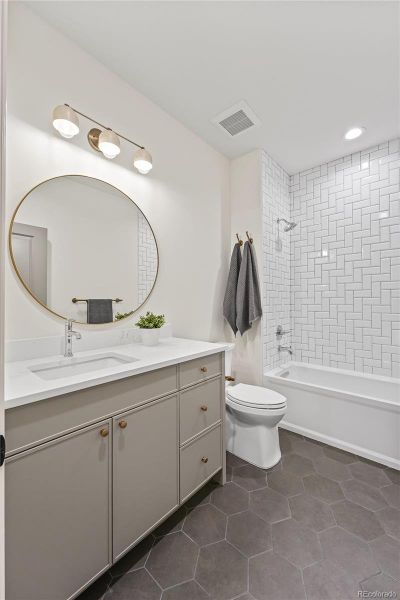 Furnished interior view inside a new home in , Denver (Image 34).