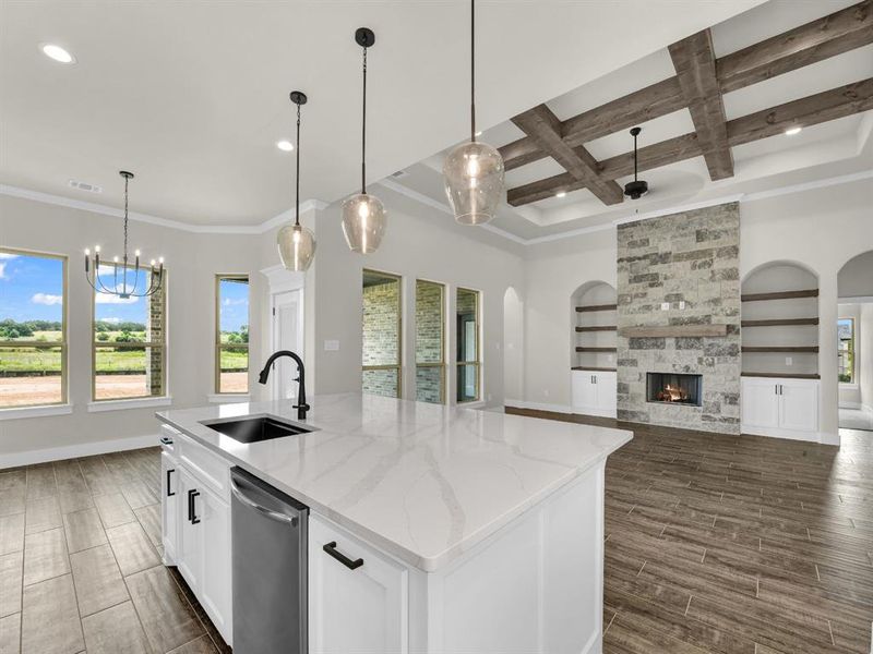 Furnished interior view inside a new home in , Azle (Image 12). Furnished interior view inside a new home in , Azle (Image 12).