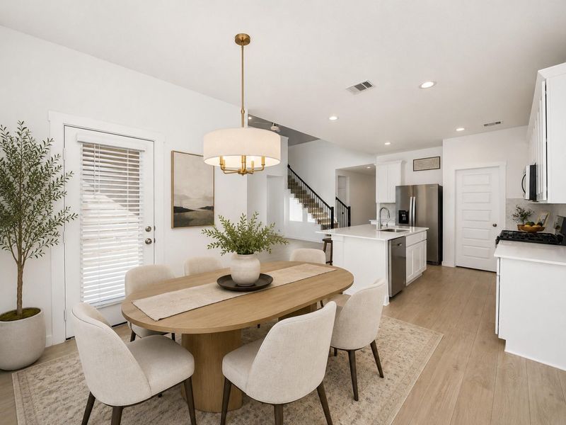 Furnished interior view inside a new home in Tamarron, Katy (Image 12).