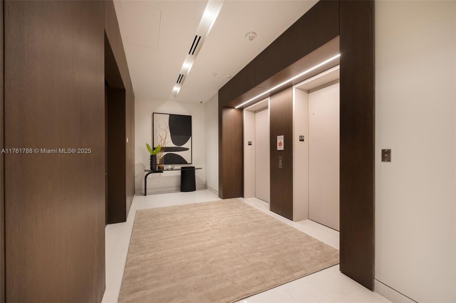 Spacious, unfurnished interior of a new home in Aston Martin Residences, Miami (Image 16).