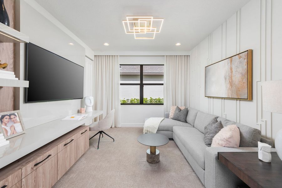 Representative furnished interior of a home built from the Sierra by GL Homes in Valencia Parc at Riverland, Port St. Lucie (Image 21).