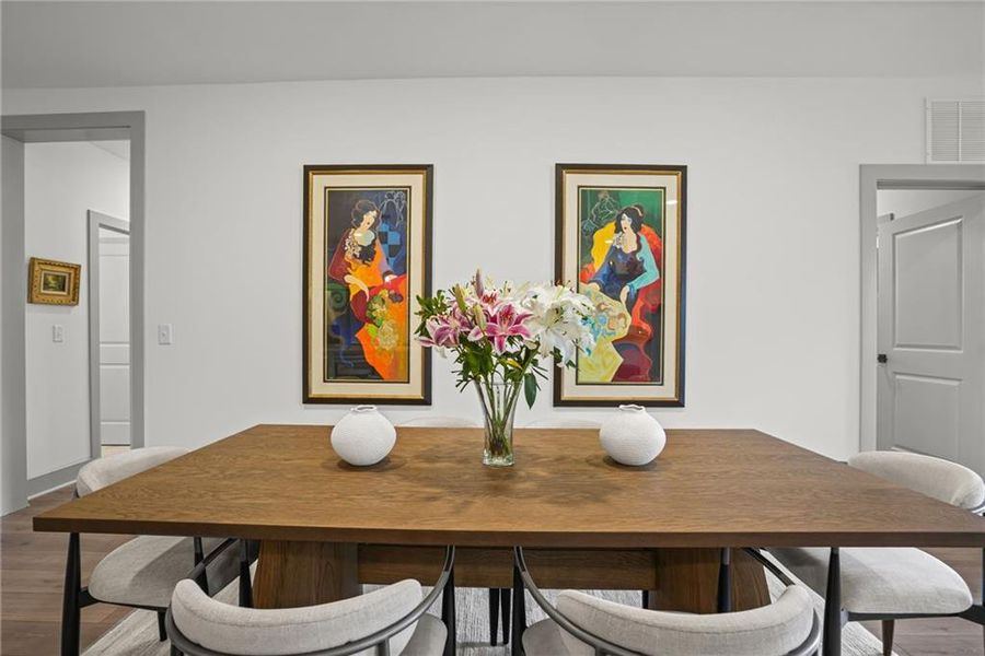 Furnished interior view inside a new home in Gatherings® at Herrington, Cumming (Image 12).