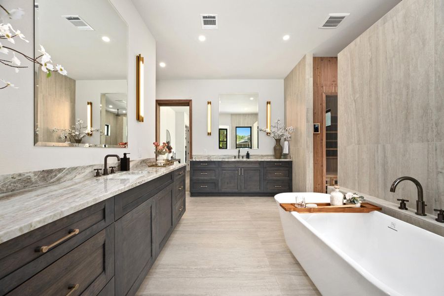 Furnished interior view inside a new home in , Liberty Hill (Image 18).