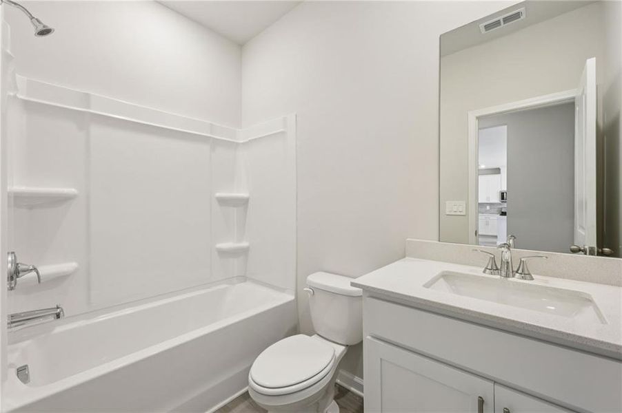 Furnished interior view inside a new home in Parkside at Grayson, Grayson (Image 11).