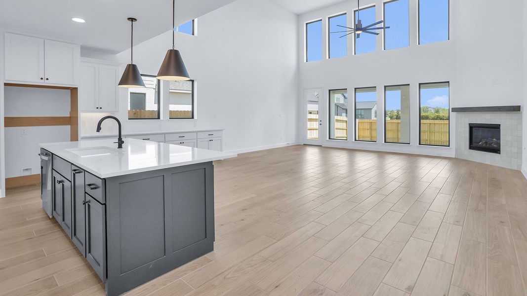 Furnished interior view inside a new home in Lakes of Cane Island, Katy (Image 4).