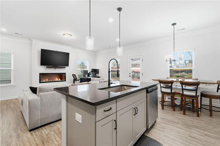 Furnished interior view inside a new home in , Powder Springs (Image 18).