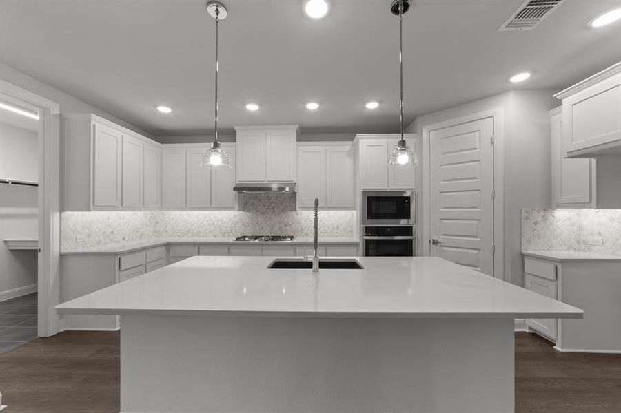 Furnished interior view inside a new home in Karis - Village Series, Crowley (Image 7). Furnished interior view inside a new home in Karis - Village Series, Crowley (Image 7).