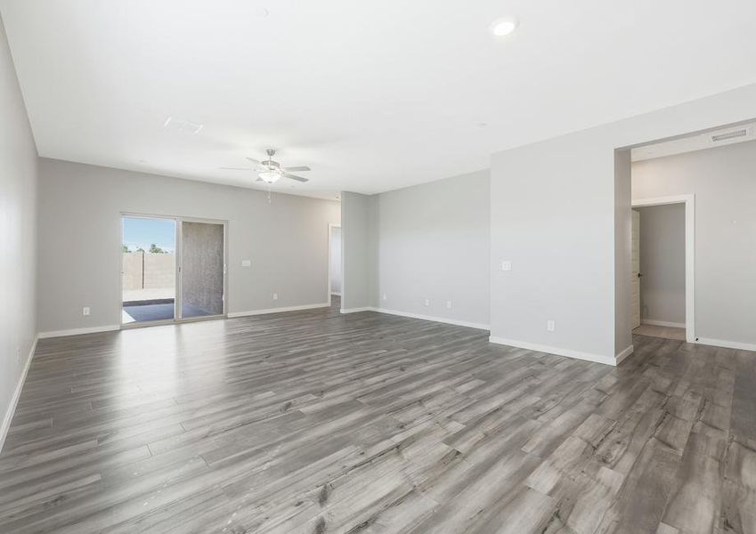 Expansive living room creates the perfect space for lounging.