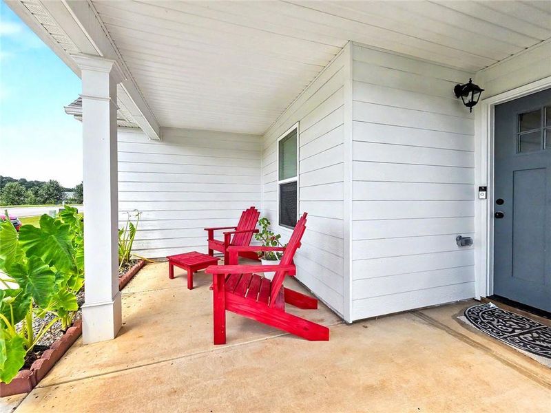 Exterior details and patio area of a home in , Winterville (Image 3).
