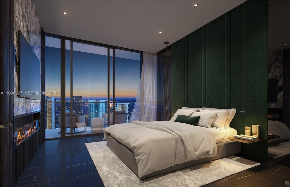 Furnished interior view inside a new home in , Miami (Image 7).