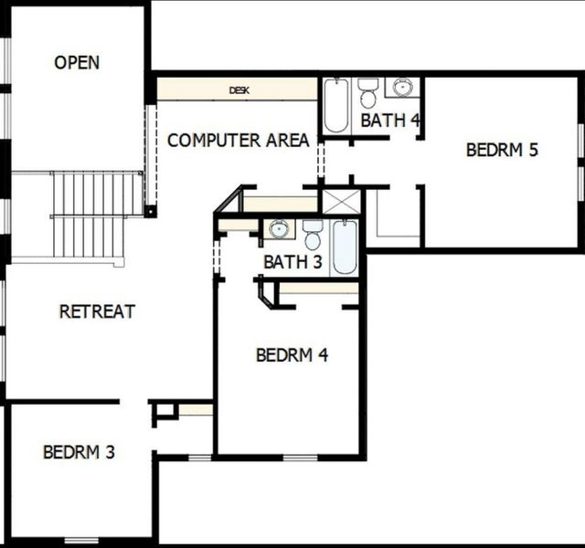 Upstairs - Map Upstairs - Map