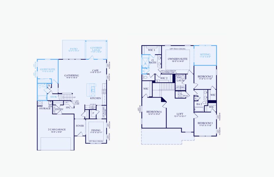 2D floor plan layout of this home in Heartwood, Richmond Hill, GA (Image 5).