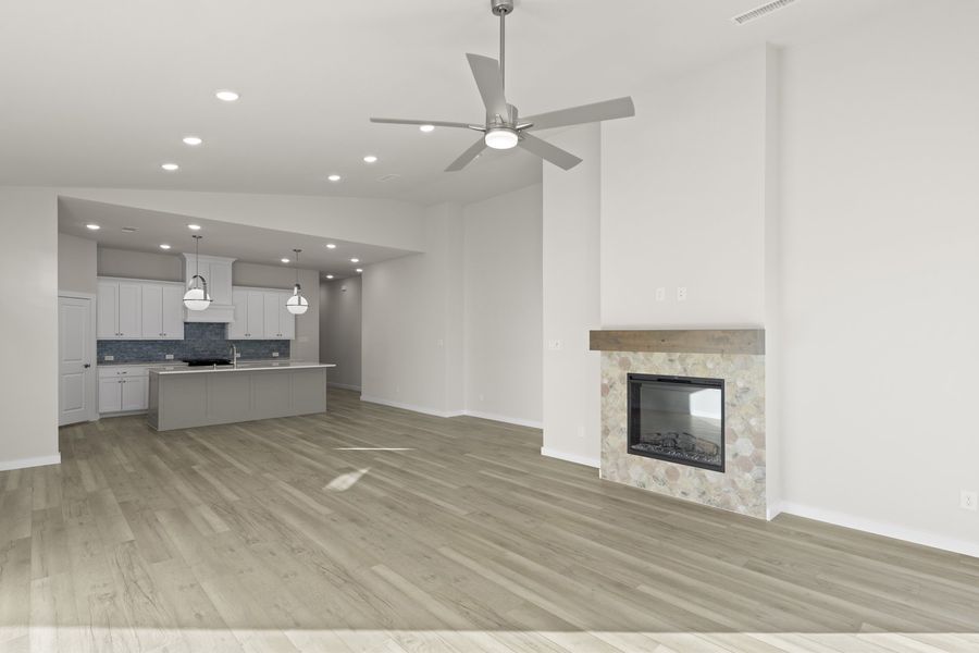Spacious, unfurnished interior of a new home in Willow Grove Single-Family Homes, Melissa (Image 16). Spacious, unfurnished interior of a new home in Willow Grove Single-Family Homes, Melissa (Image 16).