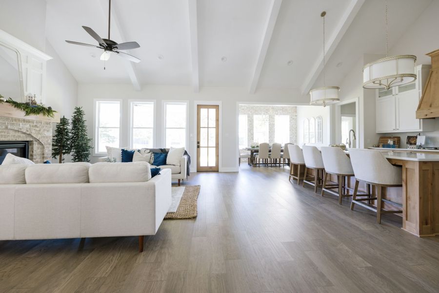 Representative furnished interior of a home built from the The Ellen II by Reece Homes in Pebble Creek, College Station (Image 53).