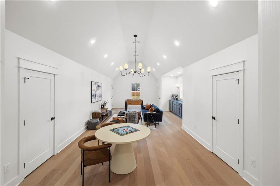 Furnished interior view inside a new home in , Johns Creek (Image 50).
