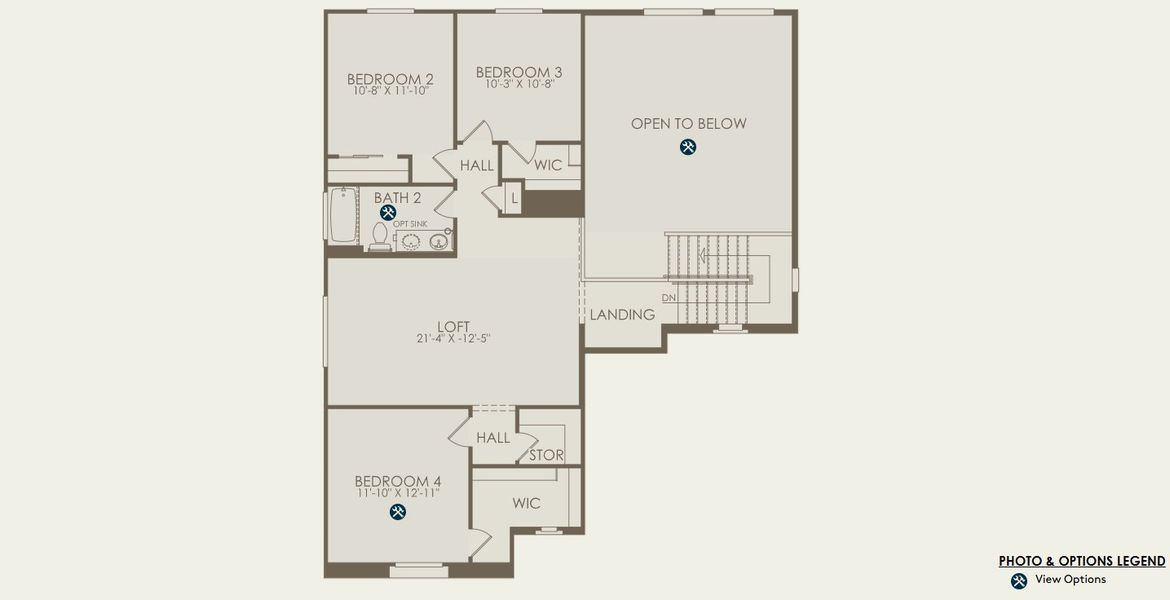 2D floor plan layout of this home in Upper Canyon, Phoenix, AZ (Image 4).