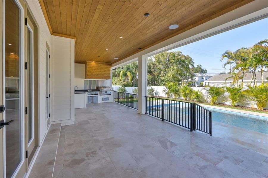 Exterior details and patio area of a home in , Tampa (Image 35).
