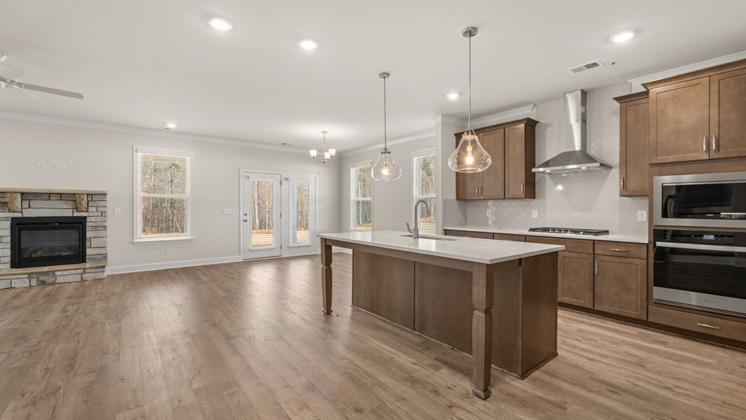 Representative furnished interior of a home built from the Hampshire by D.R. Horton in Heritage Pointe, Senoia (Image 6).