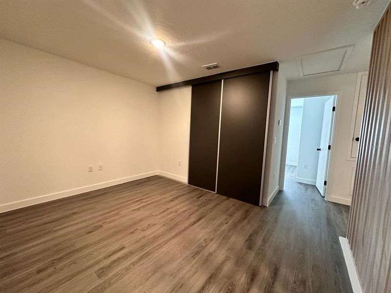 Loft with laundry closet (upstairs)