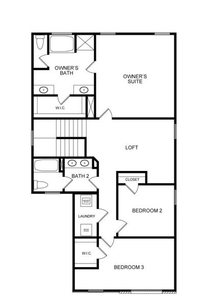 2D floor plan layout for the The Westfield by Direct Residential Communities in Fairview Lake, Conyers, GA (Image 4). 2D floor plan layout for the The Westfield by Direct Residential Communities in Fairview Lake, Conyers, GA (Image 4).
