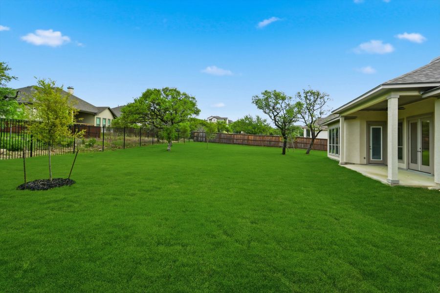 Exterior details and patio area of a home in Johnson Ranch, Bulverde (Image 24). Exterior details and patio area of a home in Johnson Ranch, Bulverde (Image 24).