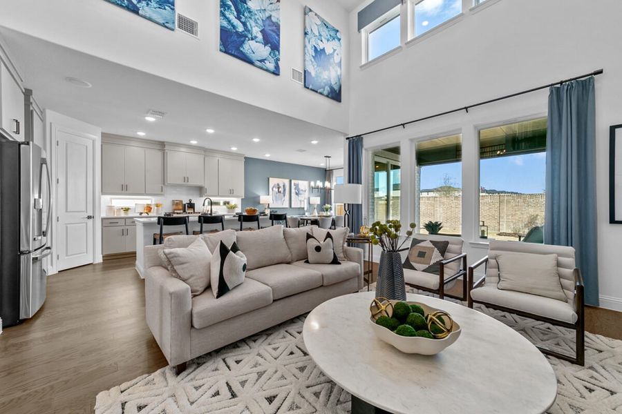 Representative furnished interior of a home built from the Rainer by Landon Homes in Lexington Frisco, Frisco (Image 16).