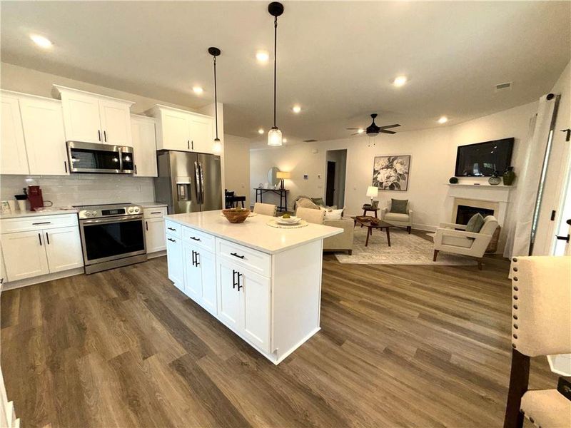 Furnished interior view inside a new home in Thunder Ridge, Dawsonville (Image 16).