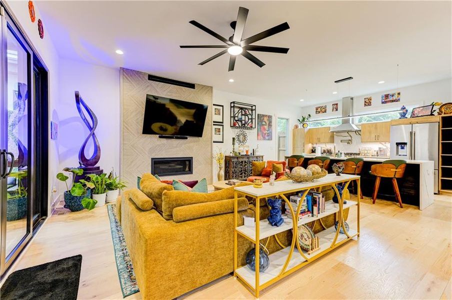 Furnished interior view inside a new home in , Atlanta (Image 37).