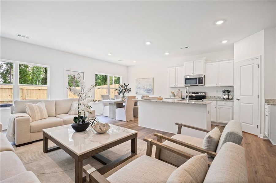 Furnished interior view inside a new home in Old Salem Crossing, Conyers (Image 19).