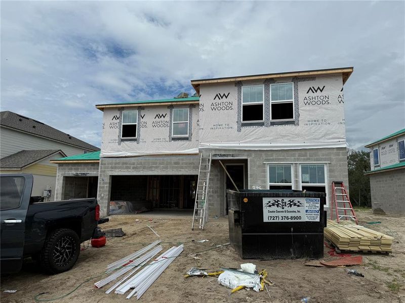 In-progress construction of a new home in Oakfield Trails Signature, Parrish, FL (Image 22). In-progress construction of a new home in Oakfield Trails Signature, Parrish, FL (Image 22).