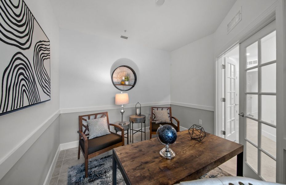 Flex room or optional den with french doors