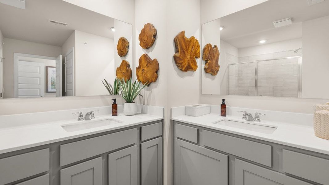 Furnished interior view inside a new home in Echo Glen, Stockbridge (Image 56).